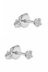 Σκουλαρίκι Λευκόχρυσο 18Κ Brillant 0.08ct