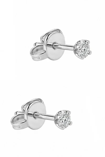 Σκουλαρίκι Λευκόχρυσο 18Κ Brillant 0.08ct