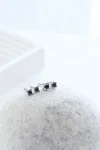 Σκουλαρίκι Λευκόχρυσο 18Κ Black Diamond 0.42ct