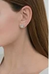 Σκουλαρίκια Λευκόχρυσο 18Κ Diamantate Διαμάντι 0.22ct