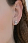 Σκουλαρίκια Λευκόχρυσο 18Κ Aquamarine Brillant 2.05ct
