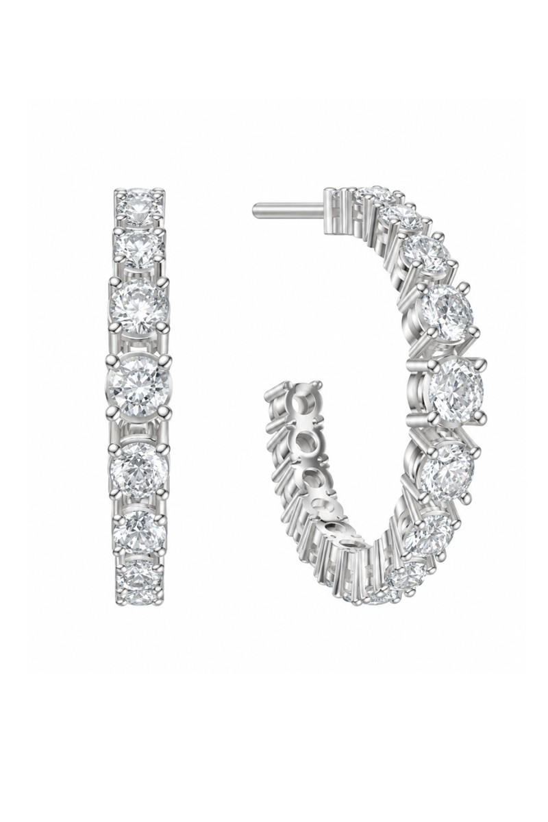 Σκουλαρίκια JOHN RICHMOND Brillante 2.60ct από Titanium JRETE09WW