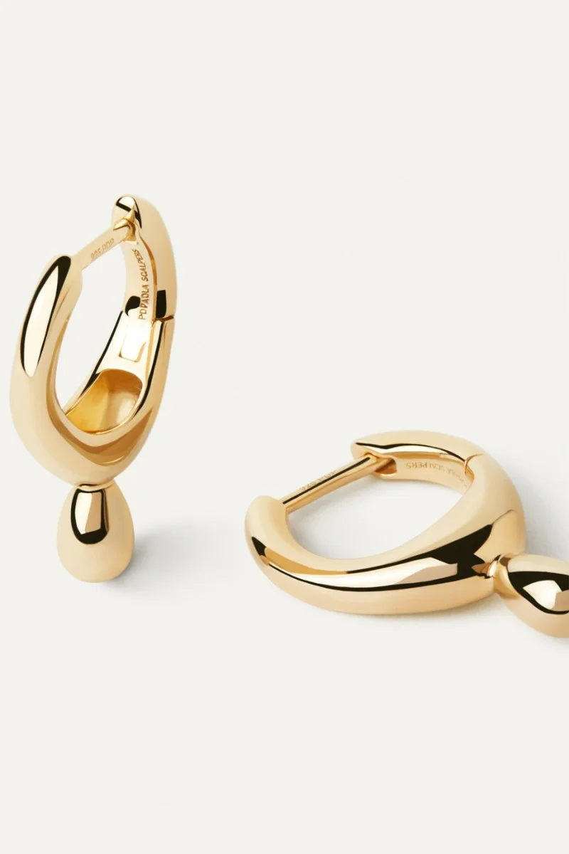 Σκουλαρίκι PD PAOLA Ασήμι Silhouettes Lava Hoops