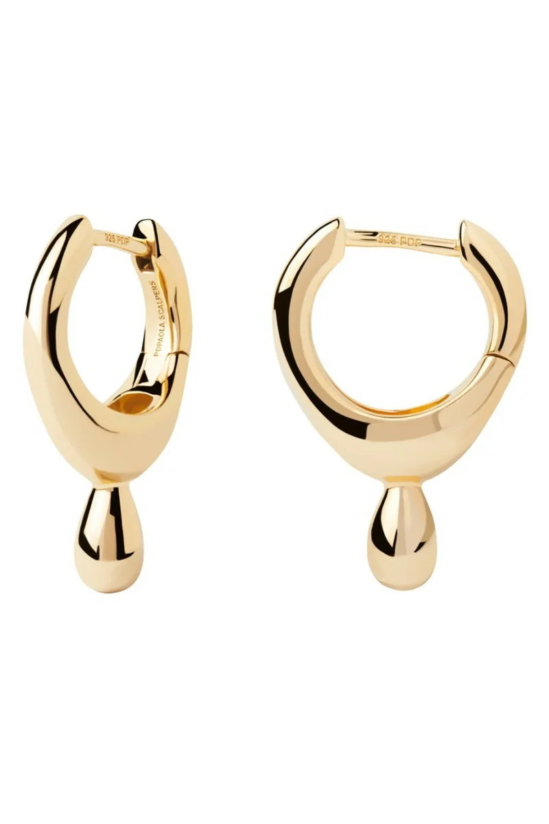 Σκουλαρίκι PD PAOLA Ασήμι Silhouettes Lava Hoops