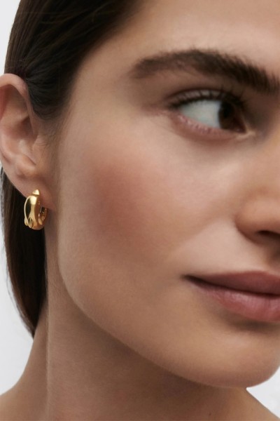 Σκουλαρίκι PD PAOLA Ασήμι Dolphin Hoops