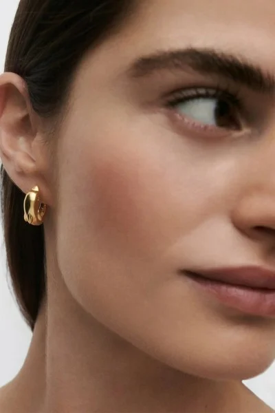 Σκουλαρίκι PD PAOLA Ασήμι Dolphin Hoops