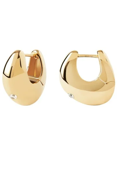 Σκουλαρίκι PD PAOLA Ασήμι Wave Hoops