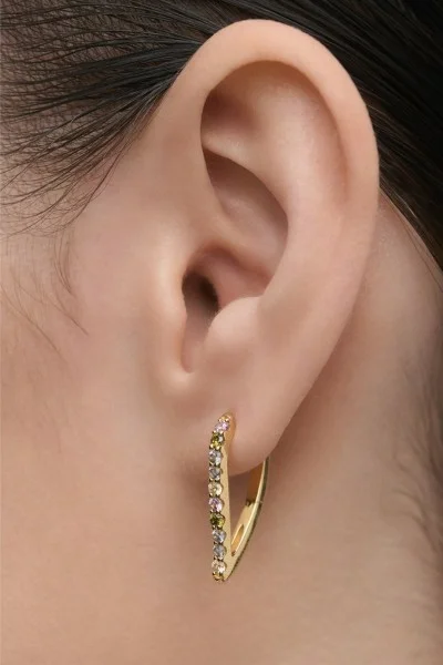 Σκουλαρίκι PD PAOLA Ασήμι Multicolor Gloss Hoops