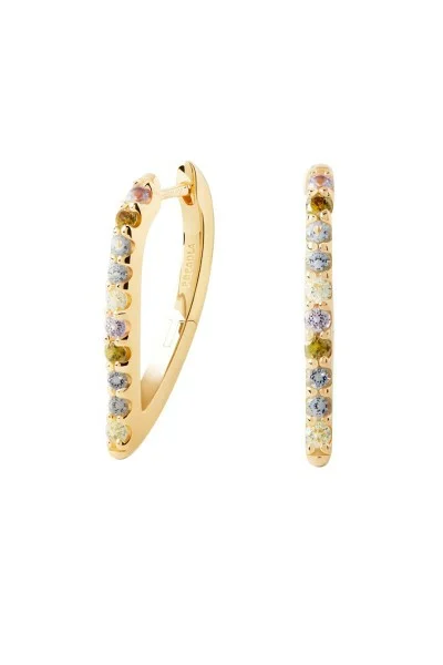 Σκουλαρίκι PD PAOLA Ασήμι Multicolor Gloss Hoops