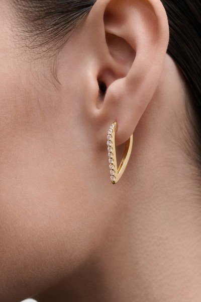 Σκουλαρίκι PD PAOLA Ασήμι Gloss Hoops