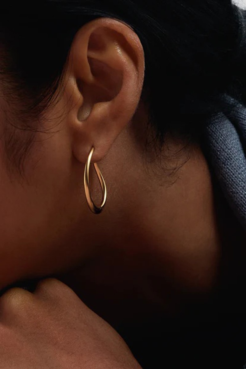 Σκουλαρίκι PD PAOLA Ασήμι Halo Hoops Gold