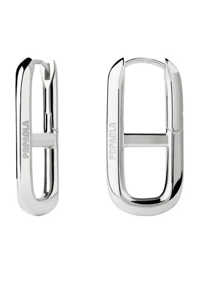 Σκουλαρίκι PD PAOLA Ασήμι Texas Silver Hoops