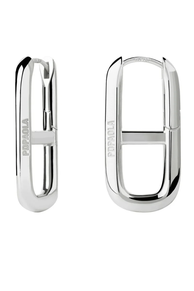 Σκουλαρίκι PD PAOLA Ασήμι Texas Silver Hoops