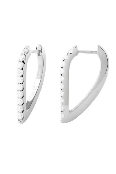 Σκουλαρίκι PD PAOLA Ασήμι Gloss Silver Hoops