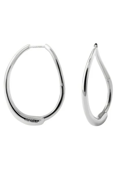Σκουλαρίκι PD PAOLA Ασήμι Halo Silver Hoops