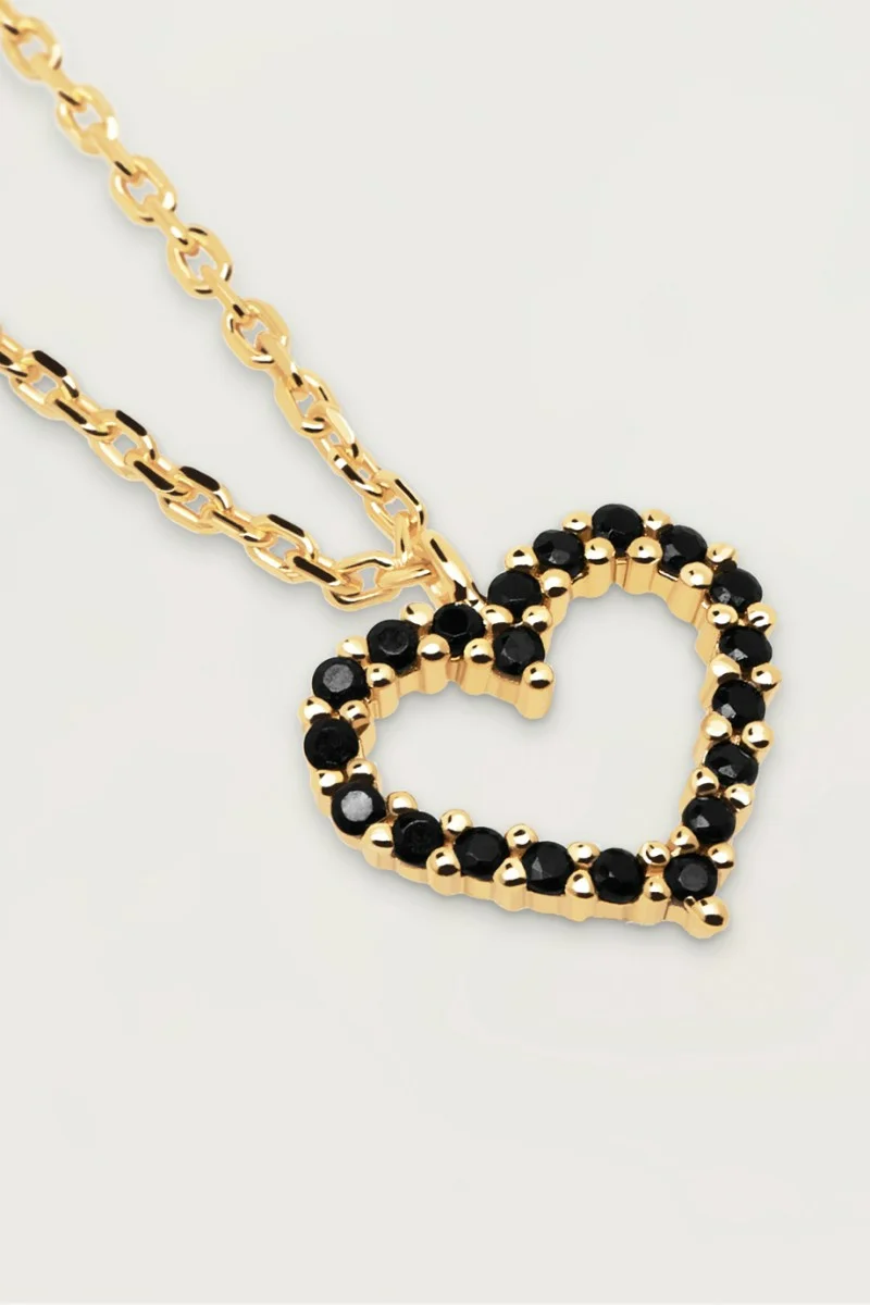 Κολιέ PD PAOLA Ασήμι Essentials Black Heart