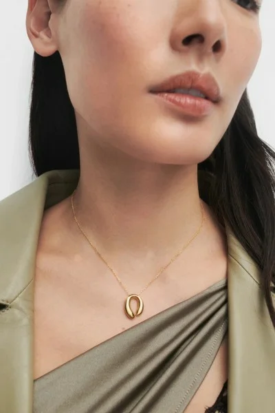 Κολιέ PD PAOLA Ασήμι Helix Gold