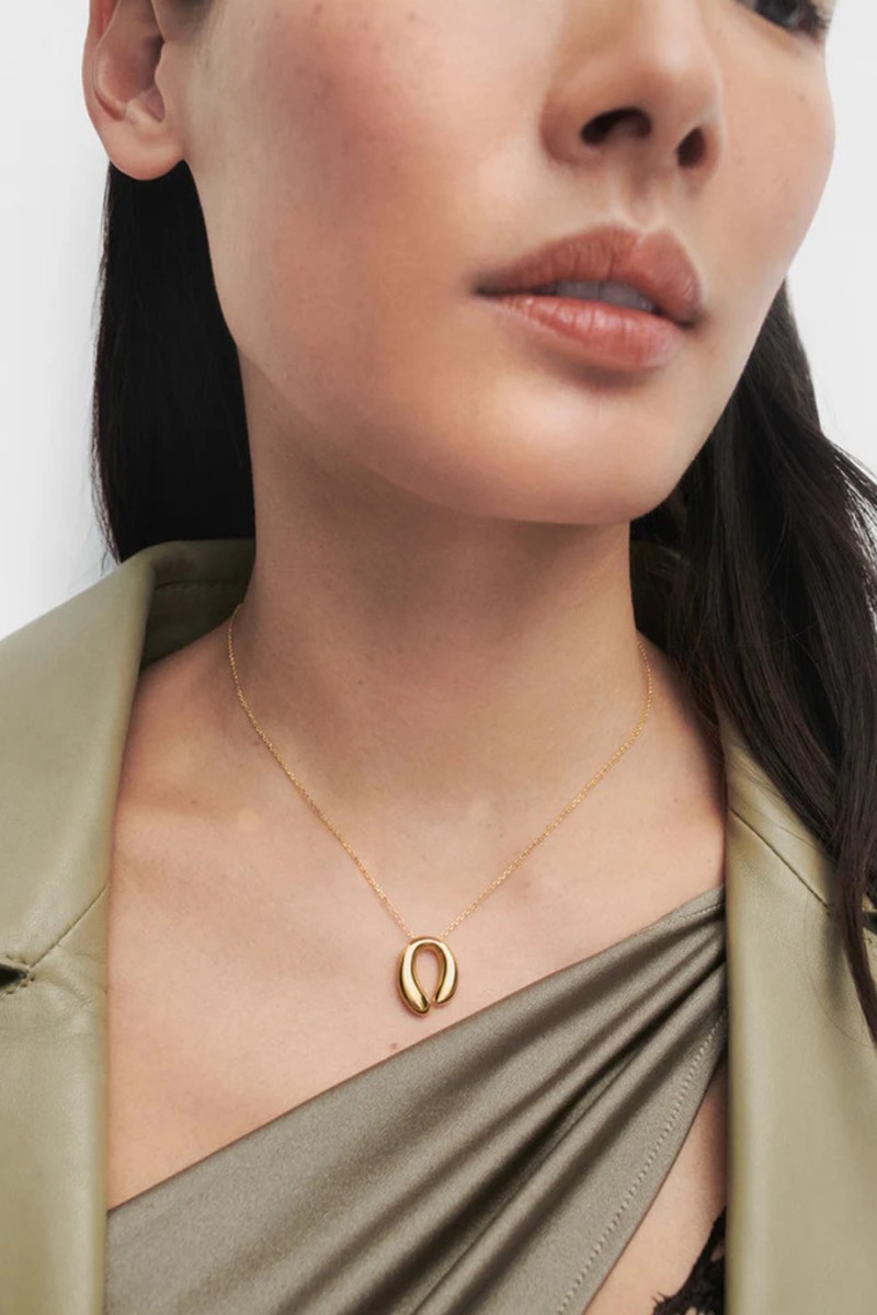 Κολιέ PD PAOLA Ασήμι Helix Gold