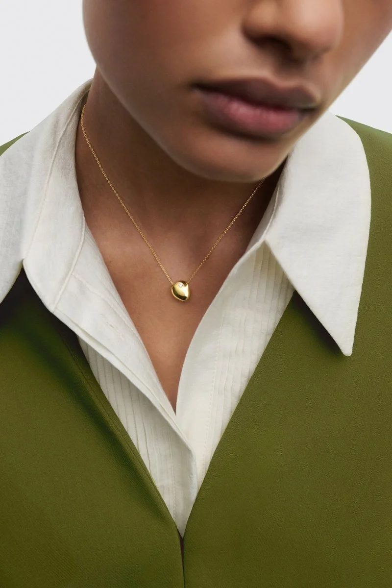 Κολιέ PD PAOLA Ασήμι Essentials Wave Gold