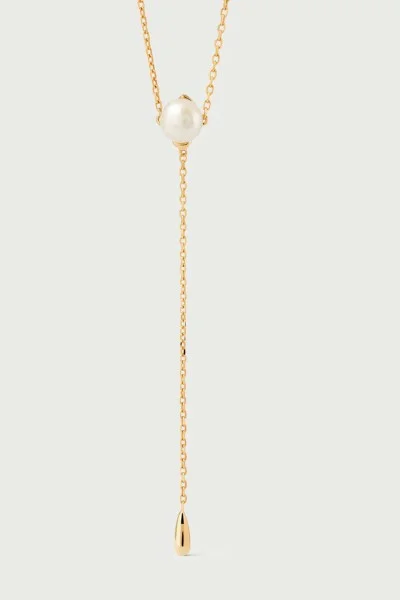 Κολιέ PD PAOLA Ασήμι Pearl Stella Gold