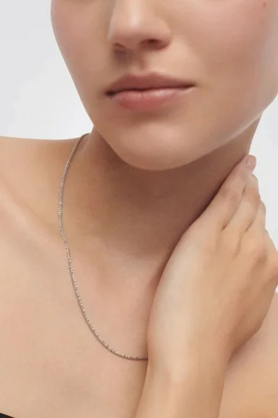 Κολιέ PD PAOLA Ασήμι Sparkle Silver Chain