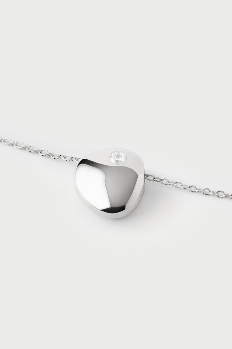 Κολιέ PD PAOLA Ασήμι Essentials Wave Silver