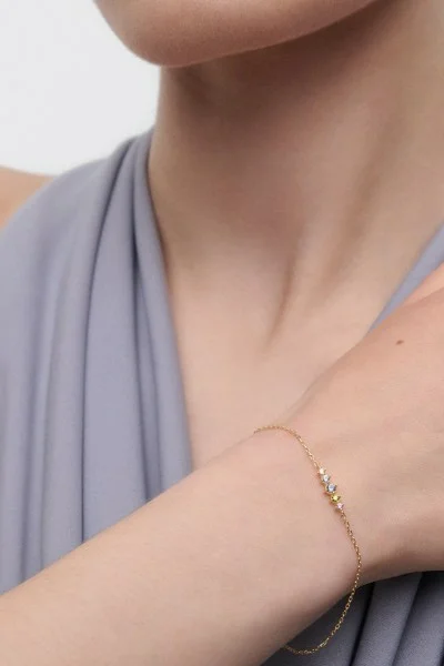 Βραχιόλι PD PAOLA Ασήμι Multicolor Estela Gold