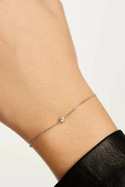 Βραχιόλι PD PAOLA Ασήμι White Solitary Silver