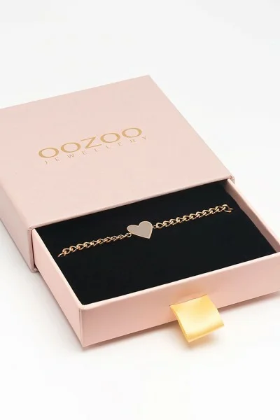 Βραχιόλι OOZOO από Ατσάλι Heart SB-1020