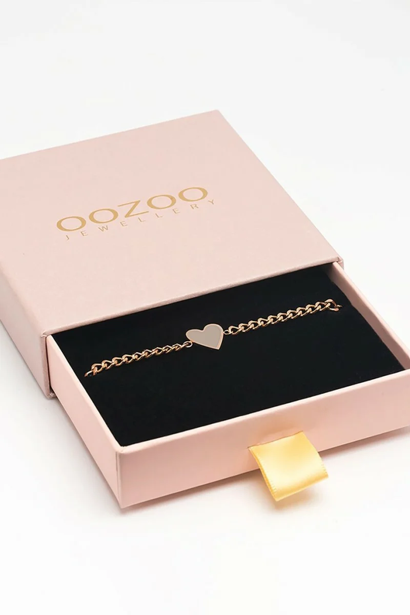 Βραχιόλι OOZOO από Ατσάλι Heart SB-1020