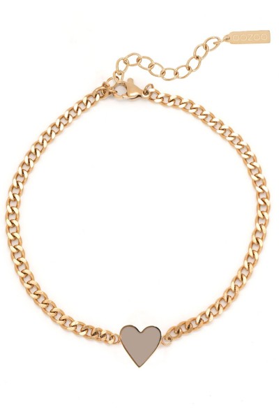 Βραχιόλι OOZOO από Ατσάλι Heart SB-1020