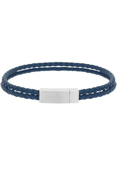 Βραχιόλι OOZOO Blue Leather από Ατσάλι SB-1056-195