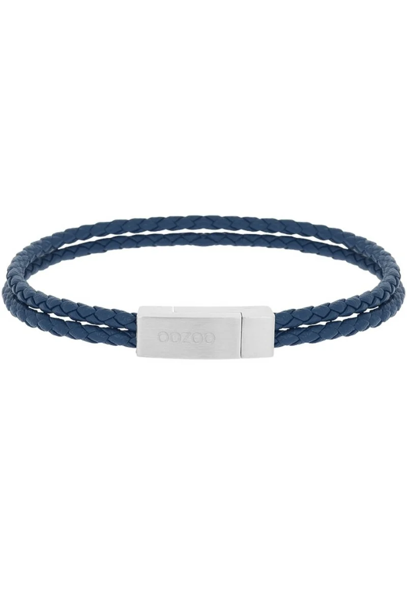 Βραχιόλι OOZOO Blue Leather από Ατσάλι SB-1056-195