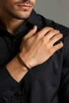 Βραχιόλι OOZOO Brown Leather από Ατσάλι SB-1058-195