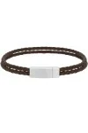 Βραχιόλι OOZOO Brown Leather από Ατσάλι SB-1058-195