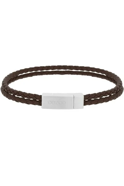 Βραχιόλι OOZOO Brown Leather από Ατσάλι SB-1058-195