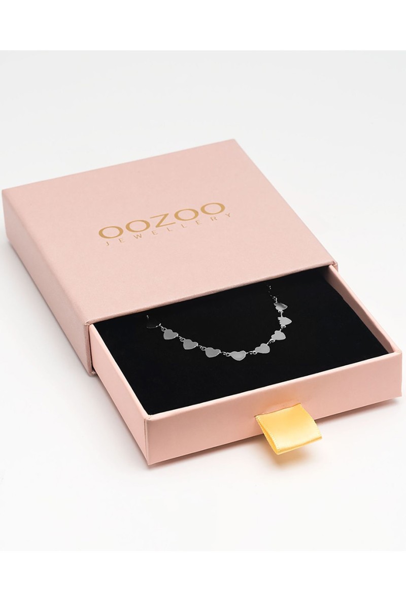 Κολιέ OOZOO από Ατσάλι Hearts SN-2012