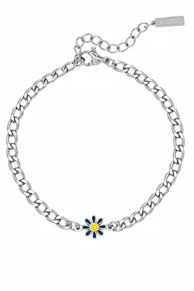 Βραχιόλι OOZOO από Ατσάλι Flower SB-1021