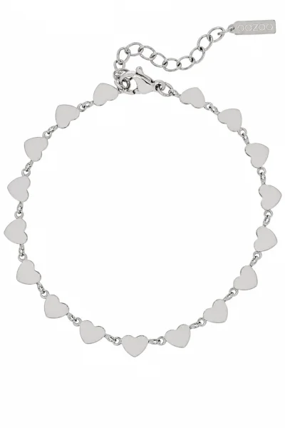 Βραχιόλι OOZOO από Ατσάλι Heart SB-1012