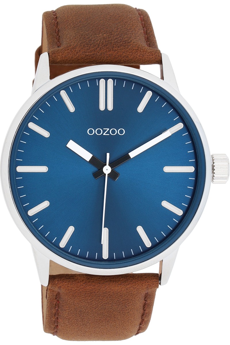 OOZOO Timepieces Brown Leather Strap 45mm C11400