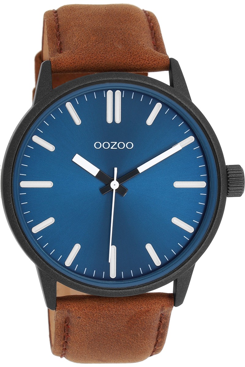 OOZOO Timepieces Brown Leather Strap 45mm C11401