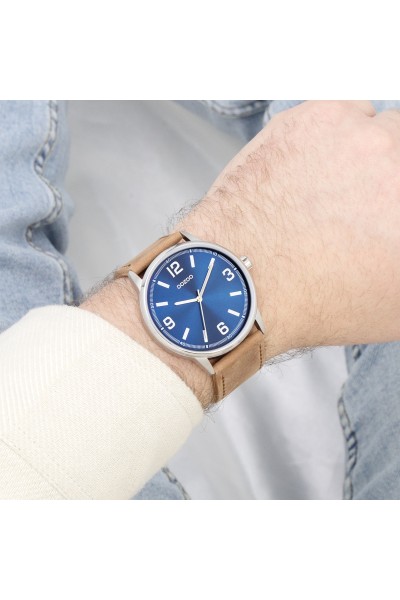 OOZOO Timepieces Brown Leather Strap 45mm C11501