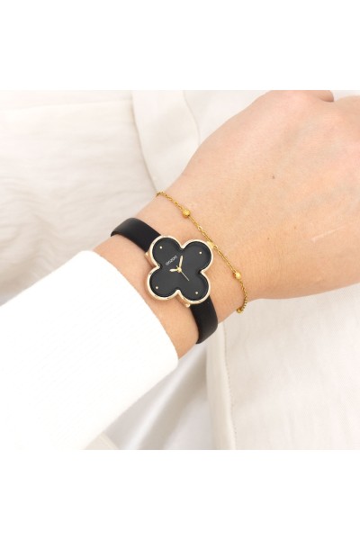 OOZOO Vintage Black Leather Strap C11524