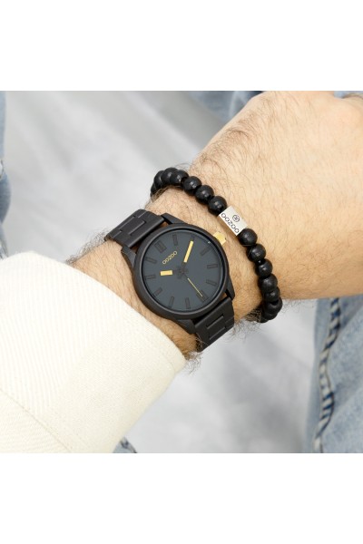 OOZOO Timepieces Bracelet Collection Black 40mm C11618