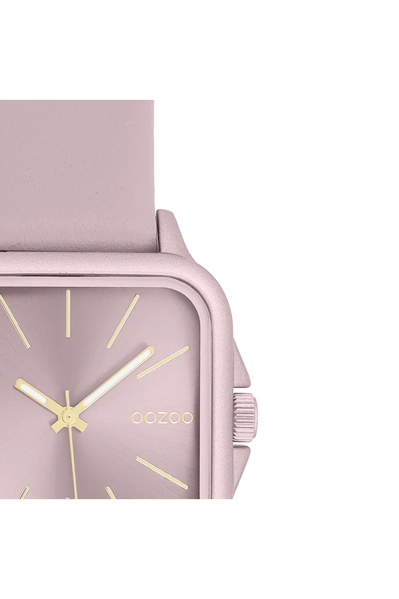 OOZOO Timepieces Pink Leather Strap C11667