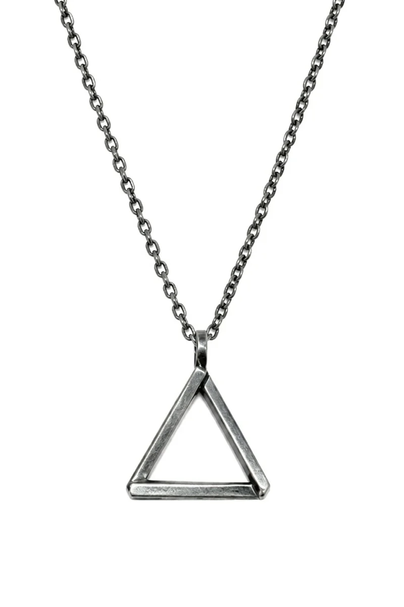 Χειροποίητο Κολιέ με Αλυσίδα TALOS από Ασήμι Geometric