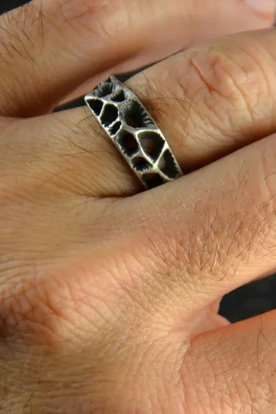 Δαχτυλίδι TALOS Χειροποίητο από Ασήμι