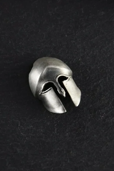 Κολιέ TALOS Χειροποίητο από Ασήμι Spartan Helmet