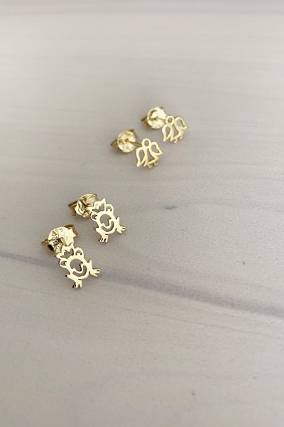 Σκουλαρίκι Χρυσό 9Κ Αγγελάκι