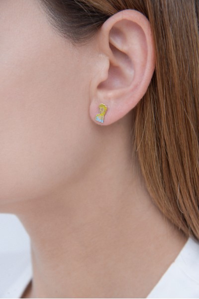 Σκουλαρίκι Χρυσό 9Κ Frozen